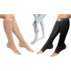 Knee-High Zipped Open-Toe Compression Socks